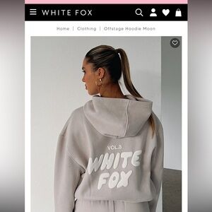 White Fox Offstage Hoodie Moon